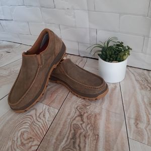 Twisted X MEN'S SLIP-ON DRIVING MOC Mens Sz 9 - Brown NWOT